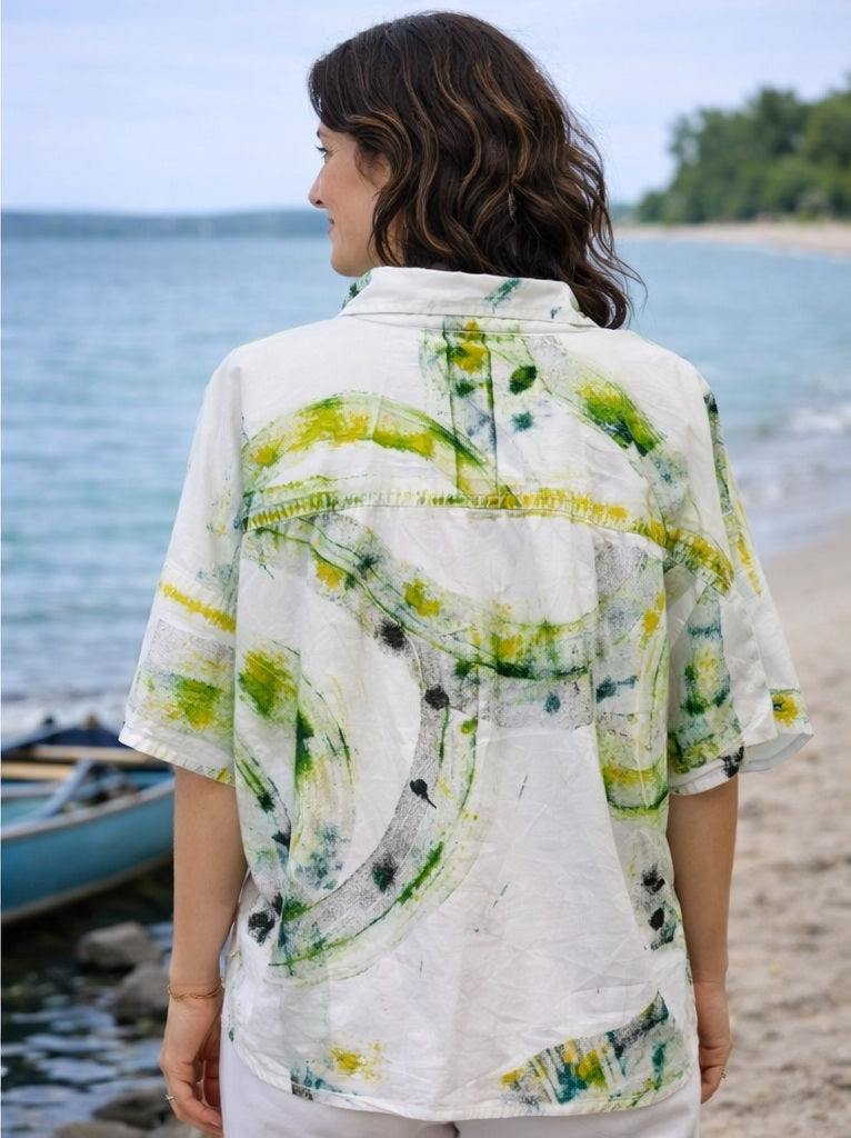 Alvarez Designs- Solva Hand-Painted Cotton Shirt