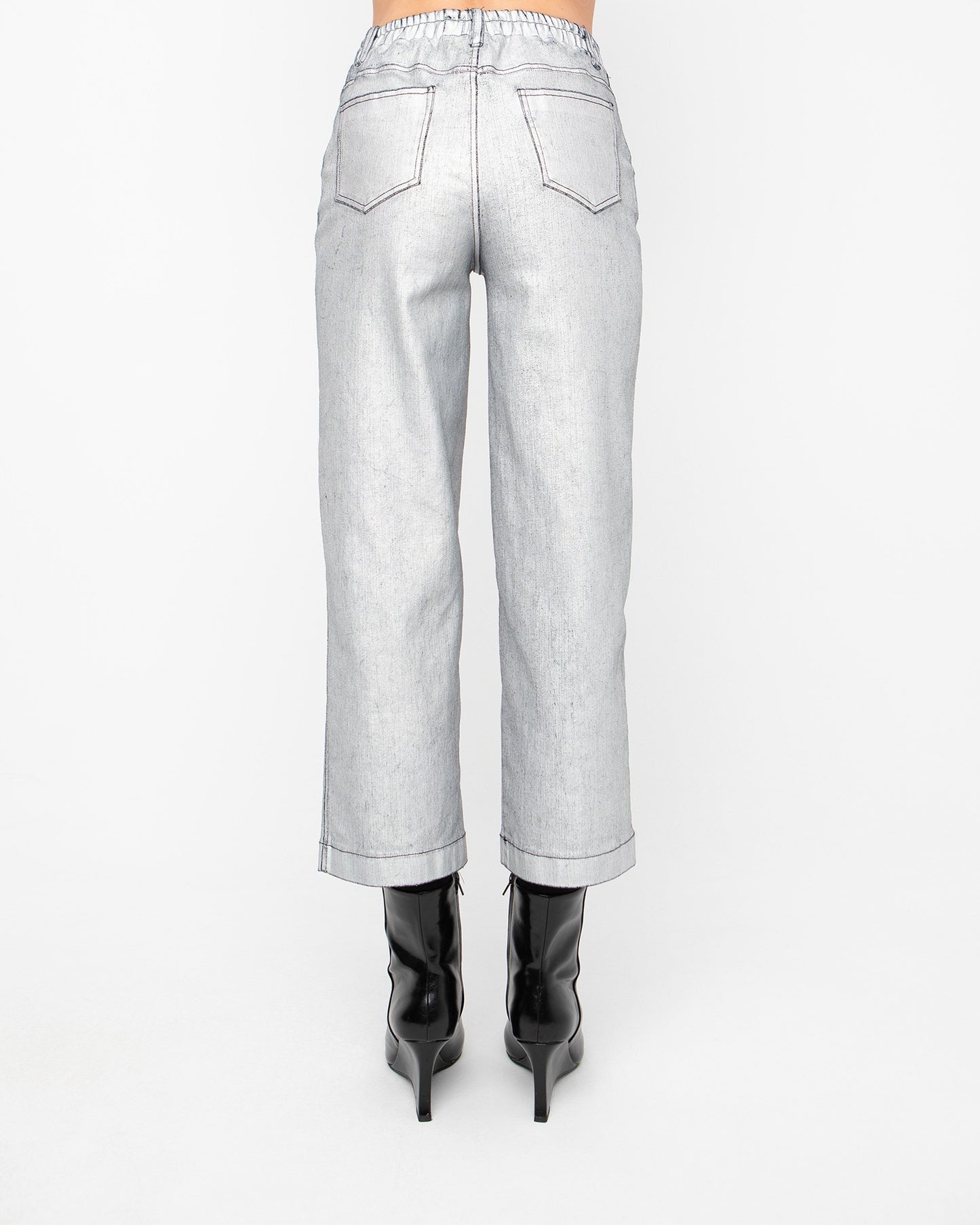 Ozai N Ku- Silver Denim Pant