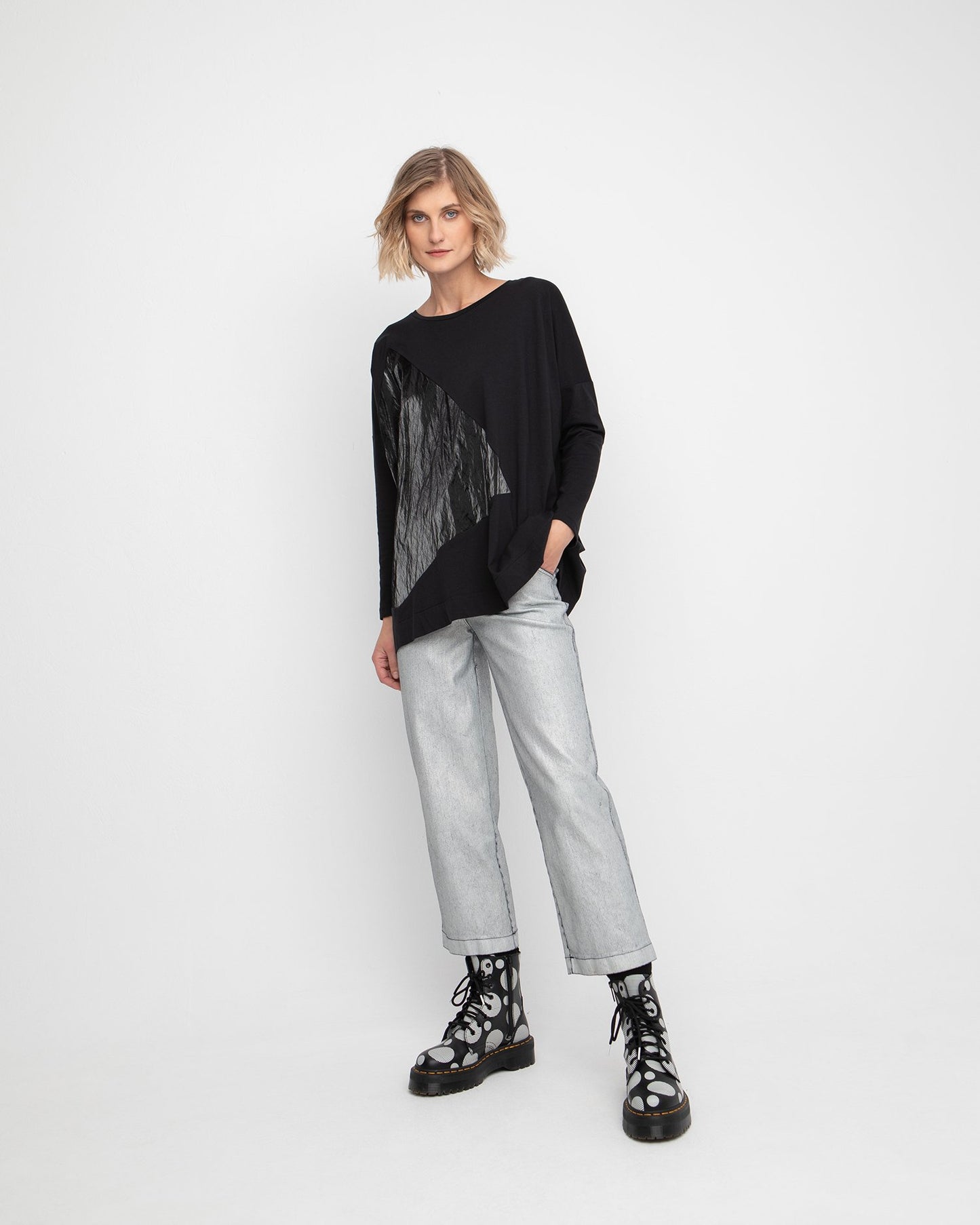 Ozai N Ku- Silver Denim Pant