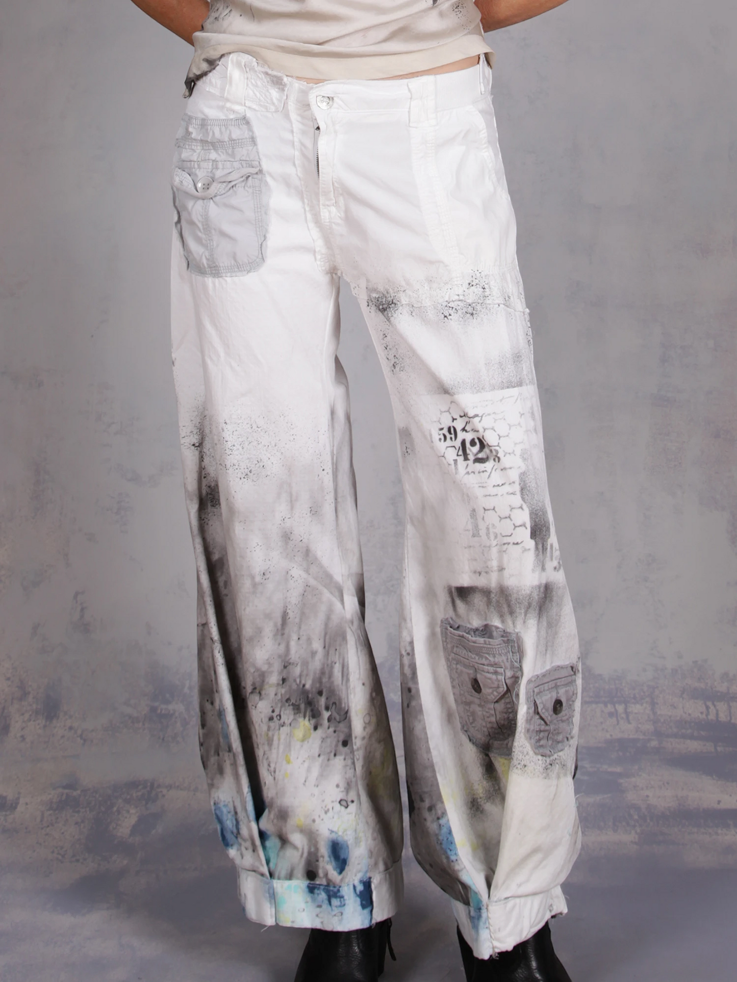 Tatiana Palnitska - SUM18 "Countdown to Fun" Hand-Painted Modern Pant