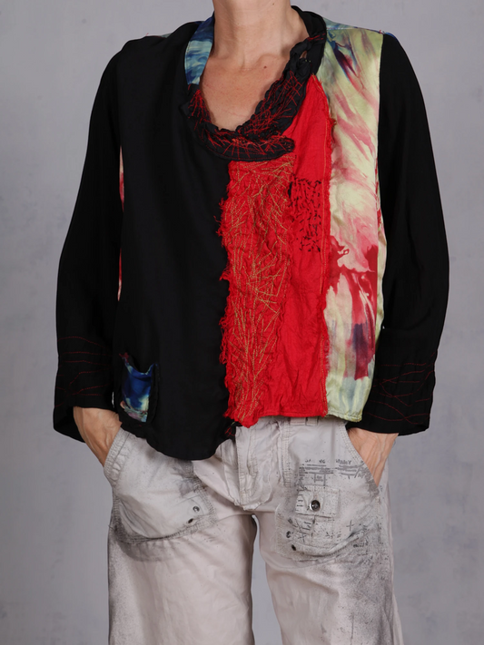 Tatiana Palnitska - SUM5 "Color Explosion" Mixed Silk Top