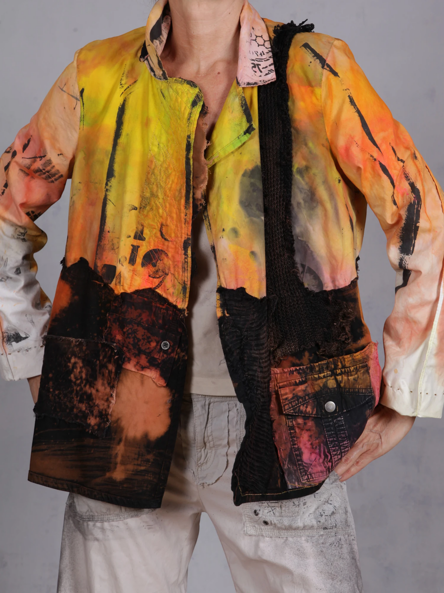 Tatiana Palnitska - SUM29- "Technicolor Dreams" Hand-Painted Jacket