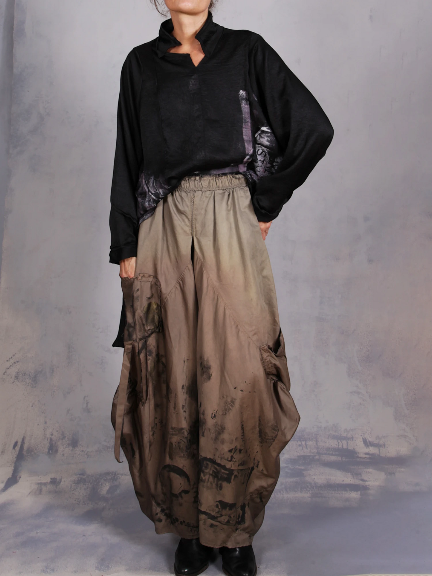 Tatiana Palnitska - SUM19 "So Fully Engage" Egyptian Cotton Pants