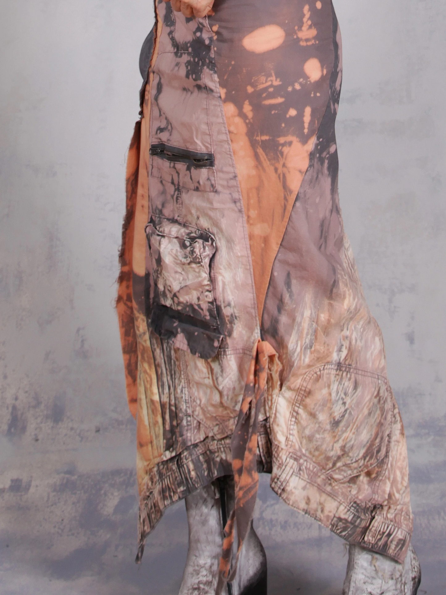 Tatiana Palnitska - SUM23 " A Half- Shades Charade" Cotton Skirt