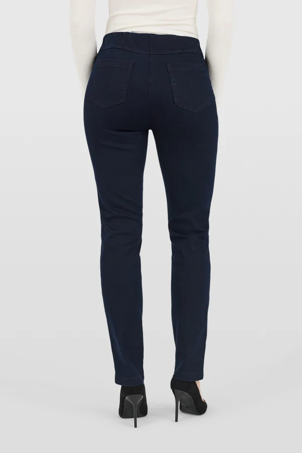 Robell Trouser- Bella 09P Denim/ Black