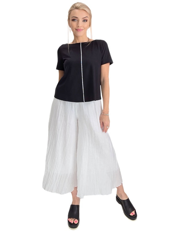 Mia Collection- Summer Breeze Pant/ White